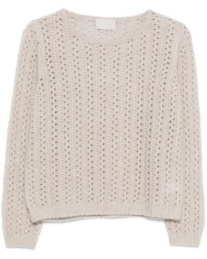 Hemisphere Pullover Mit Rundem Ausschnitt - Natur