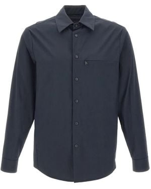 Aspesi Snap-Button Chest-Pocket Shirt - Blue