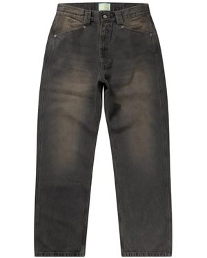 Aries Batten Distressed Jeans - Grey