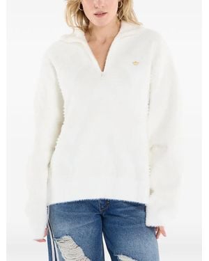 adidas Knit Hz Polo Top - White