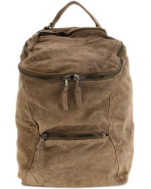 Giorgio Brato Mochila Con Efecto Arrugado - Marrón