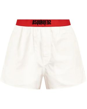DSquared² Shorts Mit Logo-Stickerei - Rot