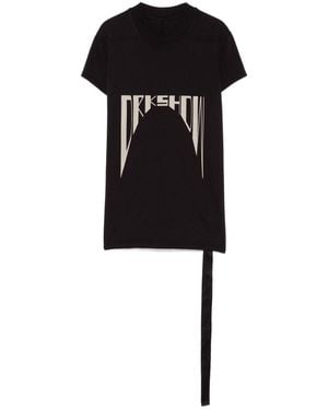 Rick Owens Organic Cotton Crewneck T-Shirt - Black