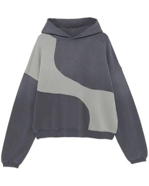 ERL Hoodie mit Kontrasteinsatz - Grau