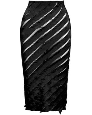 Ioana Ciolacu Spiral Midirock Mit Einsätzen - Schwarz