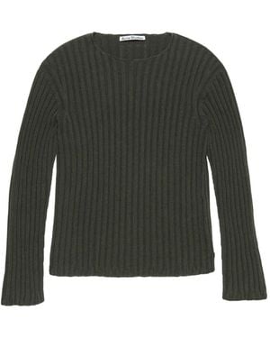 Acne Studios Ribbed Cotton Sweater - Green
