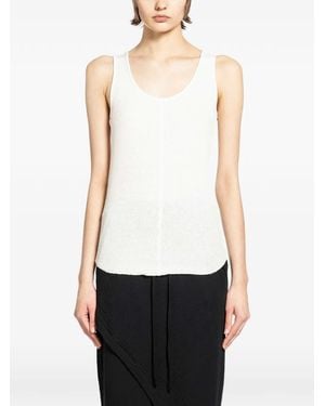 Thom Krom Long Ribbed Tank Top - White