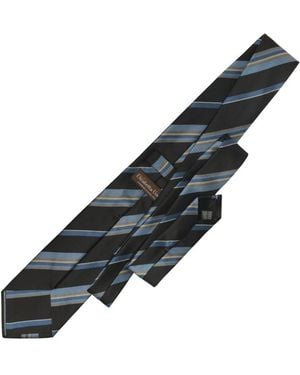 Elizabetta Lugano Silk Jacquard Tie - Black