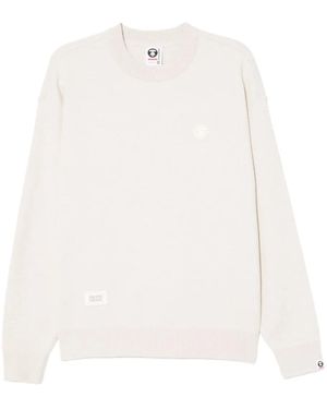 Aape By A Bathing Ape Logo-Patched Sweatshirt - White