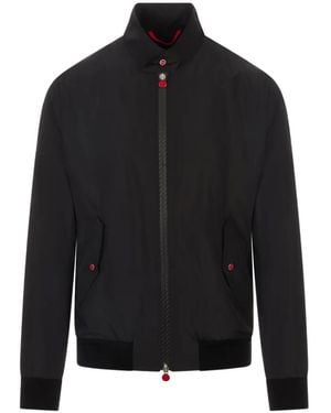 Kiton High-Neck Zip-Up Bomber Jacket - Black