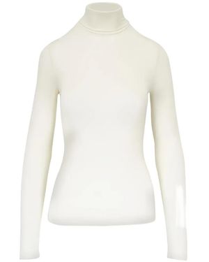Agolde Roll-Neck Long-Sleeve Sweater - White