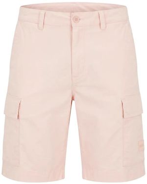 BOSS Sisla Cargo Shorts - White