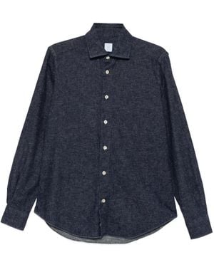 Eleventy Camicia Denim A Maniche Lunghe - Blu