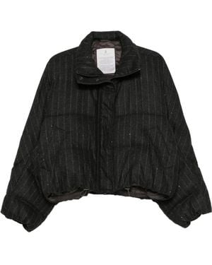 Brunello Cucinelli Steppjacke Mit Pailletten - Schwarz