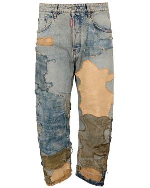 DSquared² Sand Camo Kawaii Jeans - Blue