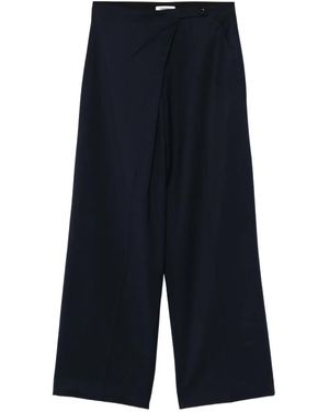 Sandro Pantalones asimétricos con botones - Azul