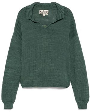 Kartik Research Jersey con logo en intarsia - Verde
