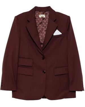 Elisabetta Franchi スクエアポケット ジャケット - ブラウン