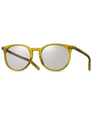 Eyevan 7285 Lubin-E Round-Frame Sunglasses - Metallic