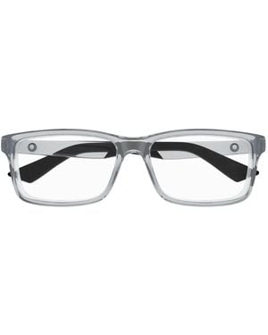 MONT BLANC EYEWEAR Lunettes De Vue À Monture Rectangulaire - Gris