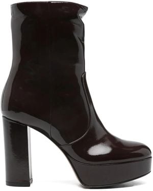 Gianvito Rossi Stivali Con Plateau - Nero