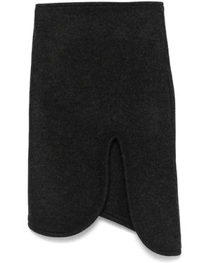 Victoria Beckham Gonna Midi Imbottita - Nero
