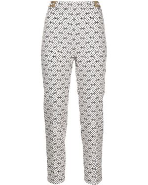 Elisabetta Franchi クロップドパンツ - グレー