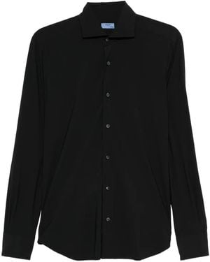 Barba Napoli Camicia A Maniche Lunghe - Nero