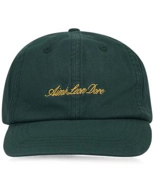 Aimé Leon Dore Logo-Embroidered Washed Baseball Cap - Green