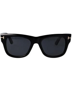 Tom Ford Finn Square-Frame Sunglasses - Black
