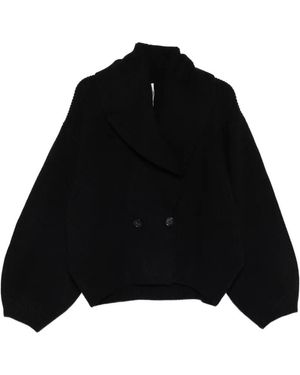 ROTATE BIRGER CHRISTENSEN Geknöpfter Cardigan - Schwarz