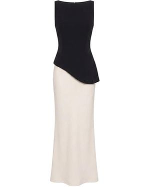 Reformation Aveline Asymmetric Two-Piece Maxi Dress - White