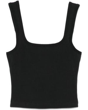 Entire studios Square Neck Tank Top - Black