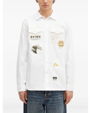 Evisu Pocket-embroidered Shirt - White