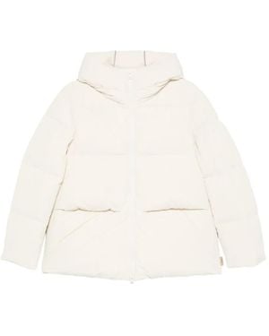 Woolrich Hooded Puffer Jacket - White
