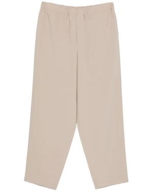 Issey Miyake Elasticated-Waistband Trousers - White