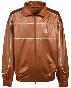 BREATH Piping Coating Jacket - Brown
