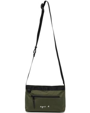agnès b. Fred Shoulder Bag - White