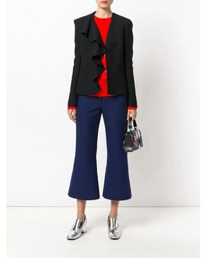 PUCCI Frill-embroidered Blazer - Black