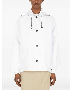 Kassl Sailor Hooded Button Raincoat - Natural