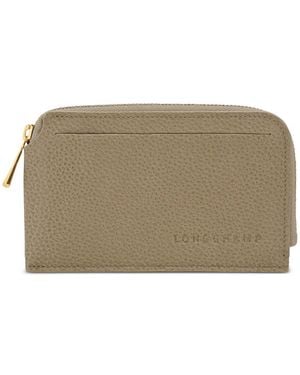 Longchamp Le Foulonné Card Holder - Natural