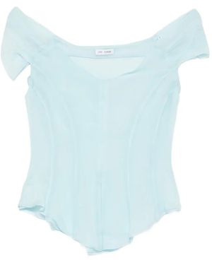 Judy Turner Schulterfreies Oberteil - Blau
