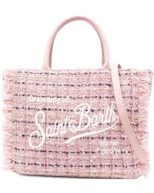 Mc2 Saint Barth Shopper mit Fransen - Pink