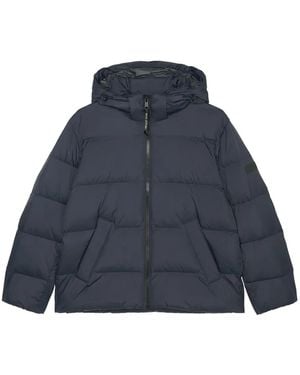 Marc O' Polo Hooded Quilted Puffer Jacket - Blue