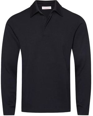 Orlebar Brown Langärmeliges Ben Poloshirt - Blau