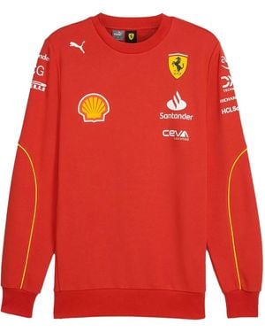 PUMA Ferrari Team Crew Neck Sweatshirt - Red