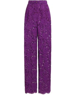 Dolce & Gabbana Trousers - Purple