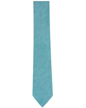 ZEGNA Check-Pattern Tie - Blue