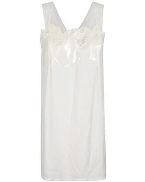 Maison Margiela Slip Spaghetti-Strap Mini Dress - White