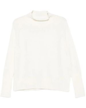Be You Jersey De Cachemira Con Cuello Alto - Blanco